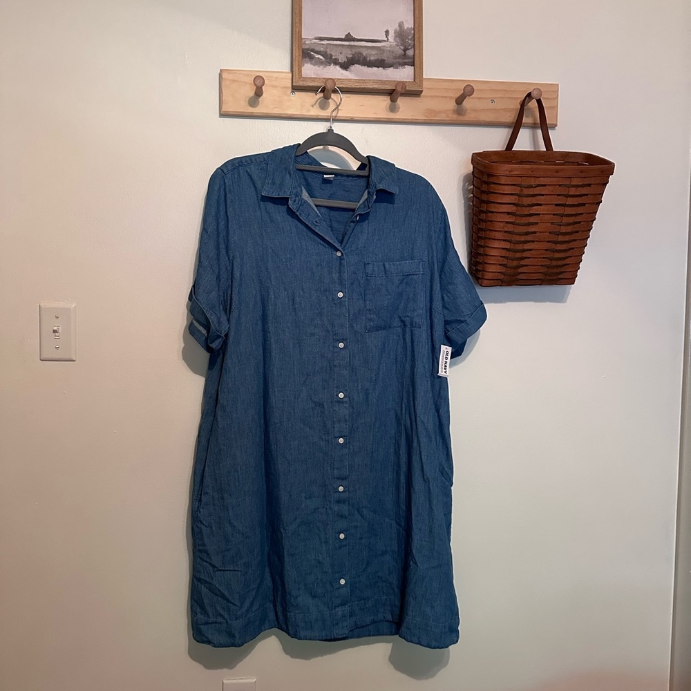Old Navy Blue Denim Dress